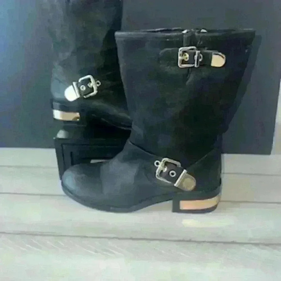 Vince Camuto Winchell Black Moto Boot‎ - Picture 2 of 7